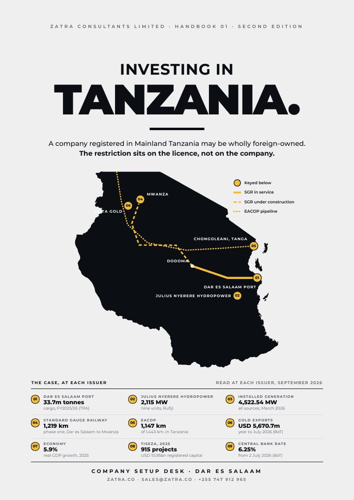 Cover of Investing in Tanzania, Handbook 01